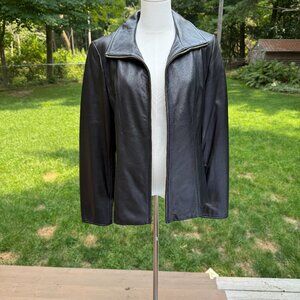 Ellen Tracy Lambskin Jacket Large Excellent condition